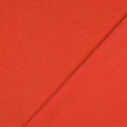 Teddystoff Doppelseitig Uni - orange