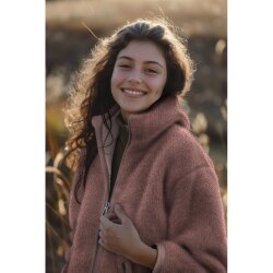 Teddystoff Doppelseitig Uni - orange