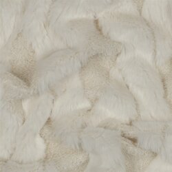 Teddystoff geflochtene Rauten - creme