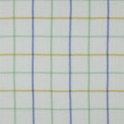 Musselin Kariert - grün