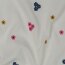 Baumwollvoile Bestickt bunte Blumen - pink