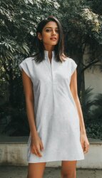 Baumwollvoile Bestickt Blumenkacheln - weiß