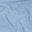 Baumwollvoile Bestickt Lurex Gänseblümchen - babyblau