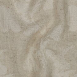 Leinen Jacquard Blumenmuster - natur