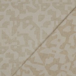 Leinen Jacquard Muster - natur