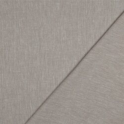 Leinen Fischgrätmuster - beige