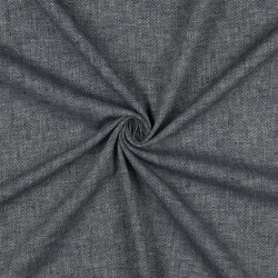 Leinen Fischgrätmuster - dunkelblau