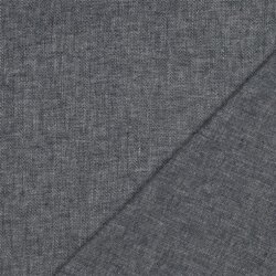 Leinen Fischgrätmuster - dunkelblau