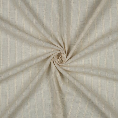 Leinen Jacquard Streifen - beige