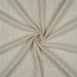 Leinen Jacquard Streifen - beige