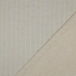 Leinen Jacquard Streifen - beige