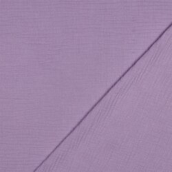 Musselin Uni *Gerda* BIO~Organic - dunkelmauve
