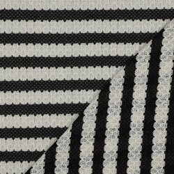 Jacquard Lurex  Waben Strickstoff - schwarz