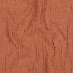 Musselin Slub - steinrot