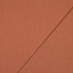 Musselin Slub - steinrot