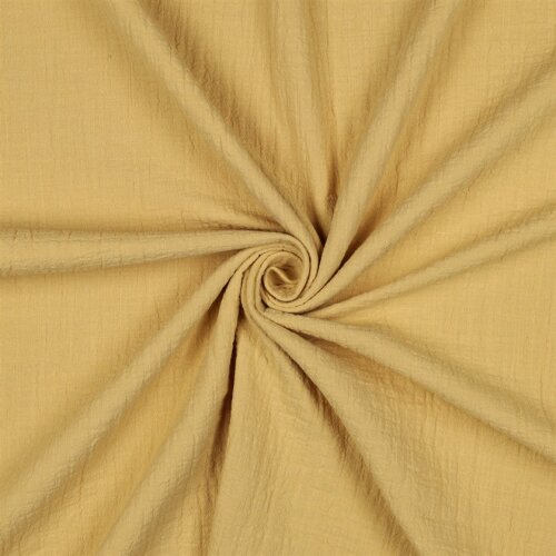 Musselin Slub - currygelb