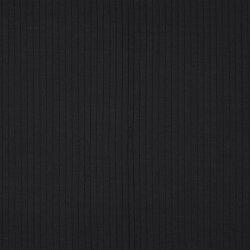 Rippenjersey BIG - schwarz