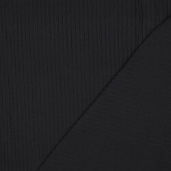 Rippenjersey BIG - schwarz