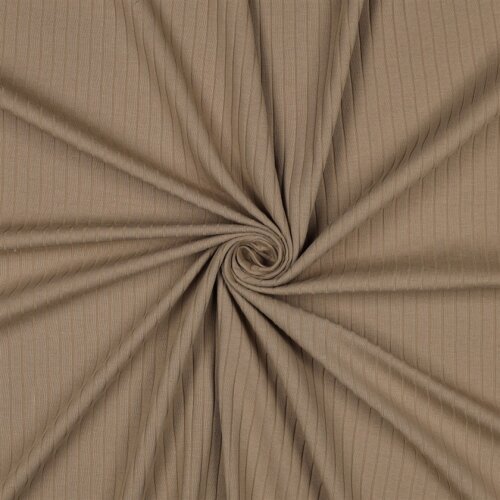 Rippenjersey BIG - kaltbraun