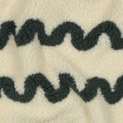 Teddystoff Wellen - creme/oliv