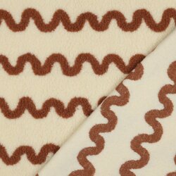 Teddystoff Wellen - creme/karamell