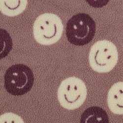 Teddystoff HAPPY FACES - MAUVE