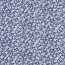Viskose 100% weiße Blümchen - jeansblau
