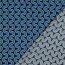 Viskose 100% Wellenmuster - schattenblau