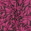 Viskose 100% Blumen - dunkeloliv/pink