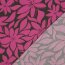 Viskose 100% Blumen - dunkeloliv/pink
