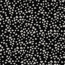 Viskose Lenzing 100% EcoVera™ Herzregen - schwarz