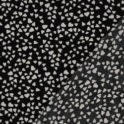 Viskose Lenzing 100% EcoVera™ Herzregen - schwarz