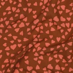 Viskose Lenzing 100% EcoVera™ Herzregen - karamell