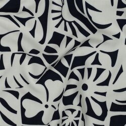 Viskose Lenzing 100% EcoVera™ Geometrische Blumen -...