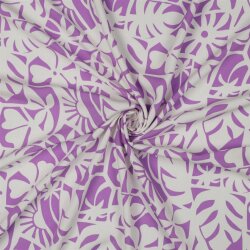 Viskose Lenzing 100% EcoVera™ Geometrische Blumen -...