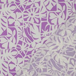 Viskose Lenzing 100% EcoVera™ Geometrische Blumen - helllila