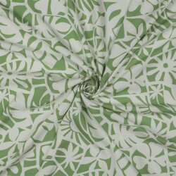 Viskose Lenzing 100% EcoVera™ Geometrische Blumen -...