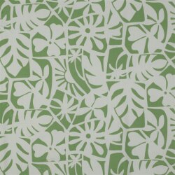 Viskose Lenzing 100% EcoVera™ Geometrische Blumen - maigrün