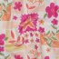 Baumwollpopeline Digital Blumenpatchwork - aprikose