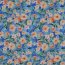 Viskose 100% Digital Blumen - himmelblau