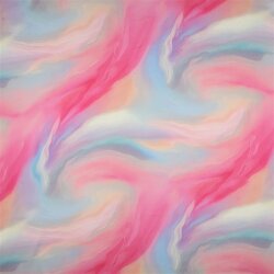Viskosesatin Digital Batik - pink