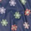 Regenjackenstoff bunte Blumenräder - dunkeljeans