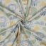 Regenjackenstoff bunte Zootiere - creme