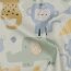 Regenjackenstoff bunte Zootiere - creme