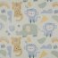 Regenjackenstoff bunte Zootiere - creme