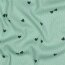 Rippenjersey Herzregen - mint