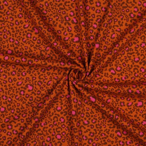 Rippenjersey Leo - orange