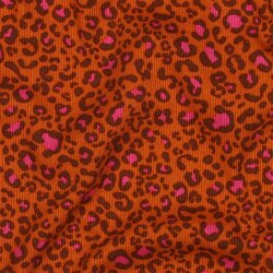 Rippenjersey Leo - orange