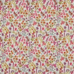 Rippenjersey Digital Blumenwiese - pink