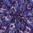 Baumwolljersey Digital Blumen - dunkelblau